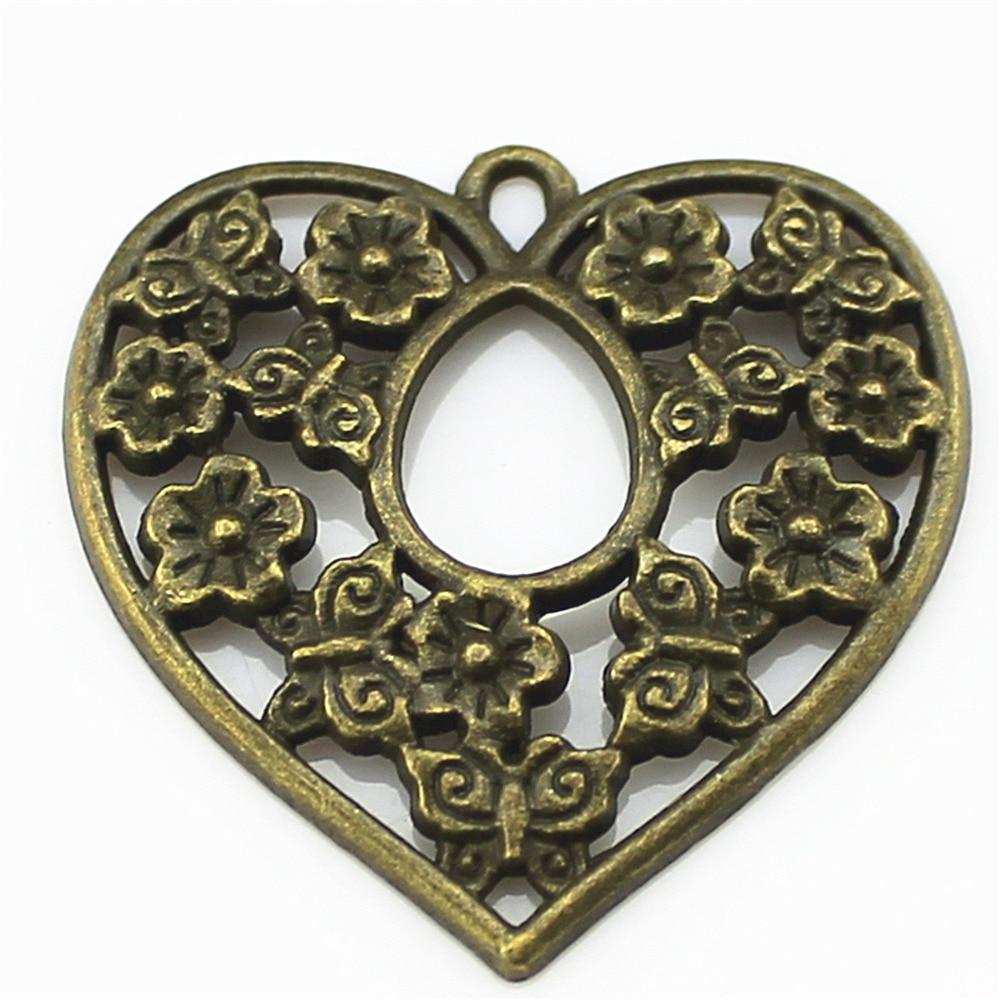 

Античные бронзовые цветные подвески в форме сердца 30x30 мм торговой марки: WYISYWG 4 предмета «Искусство и поделки для детей»