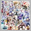 50 Genshin Impact Cartoon Stickers: Waterproof DIY Notebook Journal Accessory