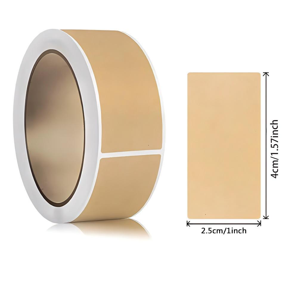 

320-800pcs Kraft Paper Stickers Rolls of Self-adhesive Stickers Can be Handwritten Classification Packaging Note