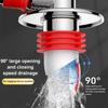 Snap Joint Washing Machine Floor Drain Double Purpose Insect Prevention Pipe Connector Anti-odor Anti-Overflow