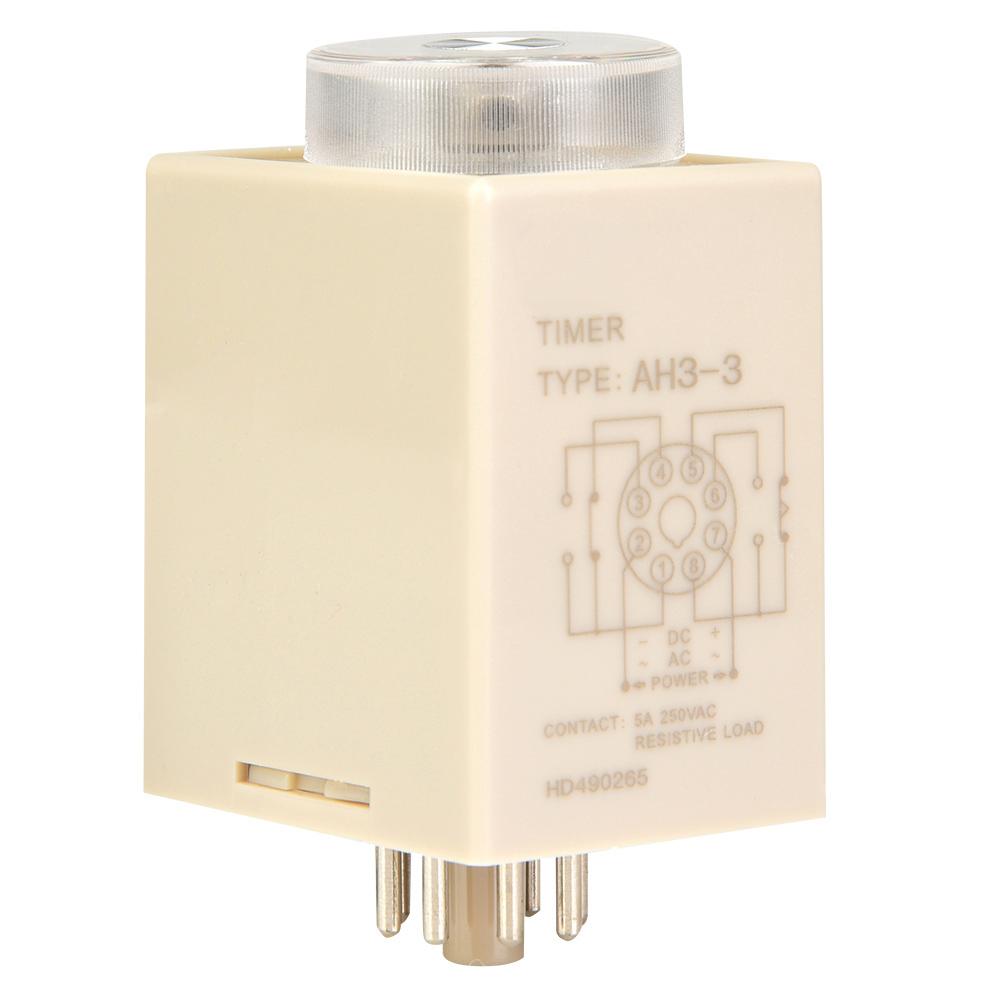AH3 3 Power on Delay Timer Time Relay AC 220V 50 60Hz(6S)