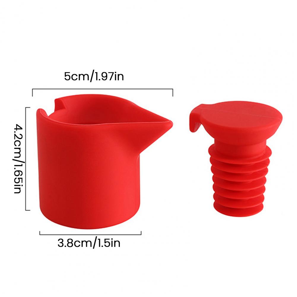 Siliconen Wijnflesstopper Herbruikbare Afsluitdop voor Rode Wijn Bier 7-Spiraal Wijnkurk met V-vormige Giettuit Luchtdichte Behouder