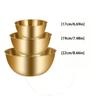 3pcs Stainless Steel Salad Basin, Golden Bowl Cooking Basin Mixing Bowl Baking Special Basin Kitchen and Noodle Basin Salad Bowl