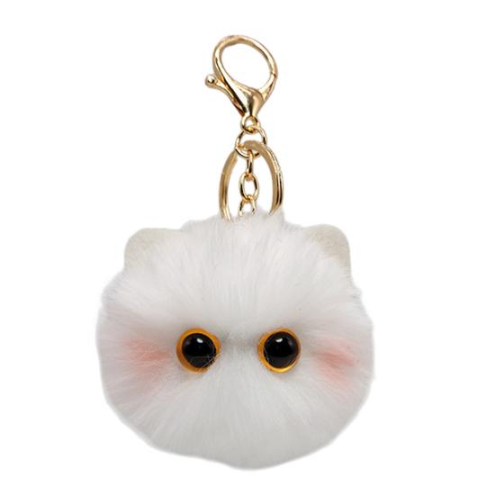 Plüschkatze Schlüsselanhänger Pelzball Puppe Tasche Anhänger Schlüssel Rucksack Geldbörse Zubehör Auto Innenraum Dekoration