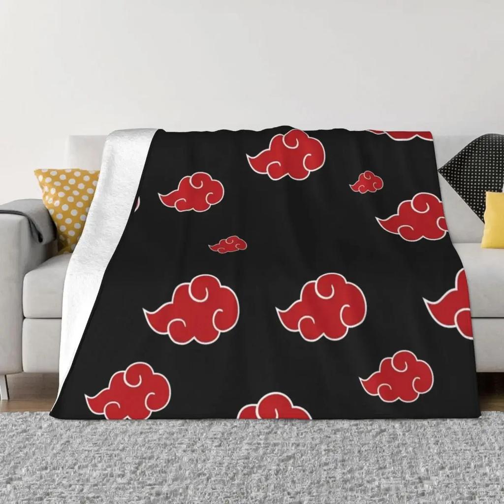 Schwarze und Rote Wolke Überwurfdecke Dekorative Bettdecken Sofadecke Luxuriöse Dicke Decke