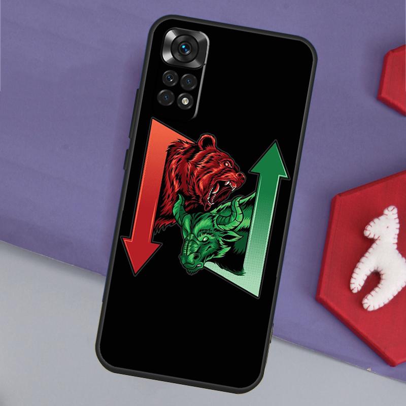 Day Trading Day Trader Funda For Xiaomi Redmi Note 13 14 Pro 12 11 9 10 9S 10S 11S 12S Redmi 14C 10C 12C 13C Case