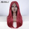 Perruque Noble en Dentelle Synthétique 26" Lisse Ombrée Dentelle Perruque Cosplay Perruque à Raie en Dentelle Perruques Blondes Pour Femmes Perruque Synthétique Perruque en Dentelle