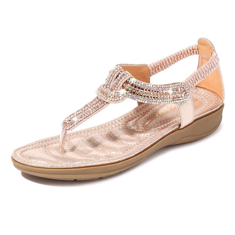 Mode Übergrößen Schuhe für Damen Sommer 2025 Mode Plateau Wedges Bequeme Sandalen 36-42 Strandschuhe Rutschfest Sandalias Mujer