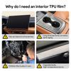 Protezione Interni Auto in TPU Pellicola Antigraffio Per Mazda 6E CX-6E 2025-26 Adesivi Protettivi Trasparenti Antistrappo Accessori