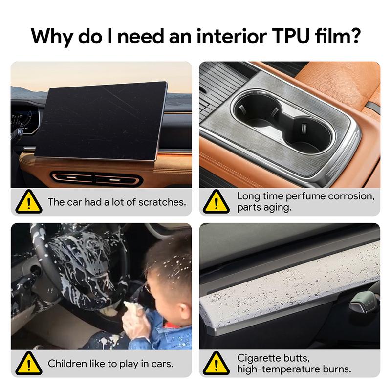 Protezione Interni Auto in TPU Pellicola Antigraffio Per Mazda 6E CX-6E 2025-26 Adesivi Protettivi Trasparenti Antistrappo Accessori