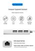 RJ45 + USB 2.0 Hub Network Card with Gigabit Support
