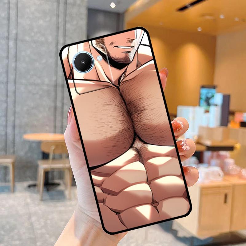 sexy Muscle Man Himbo Case For Realme C55 C33 C31 C35 C30 C11 C15 C25s C21Y GT Neo 5 3T 2T 8 9 10 11 Pro Plus