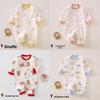 Baby Romper Spring Autumn Cotton Short Sleeve With No Bone Construction For Newborns And Infants