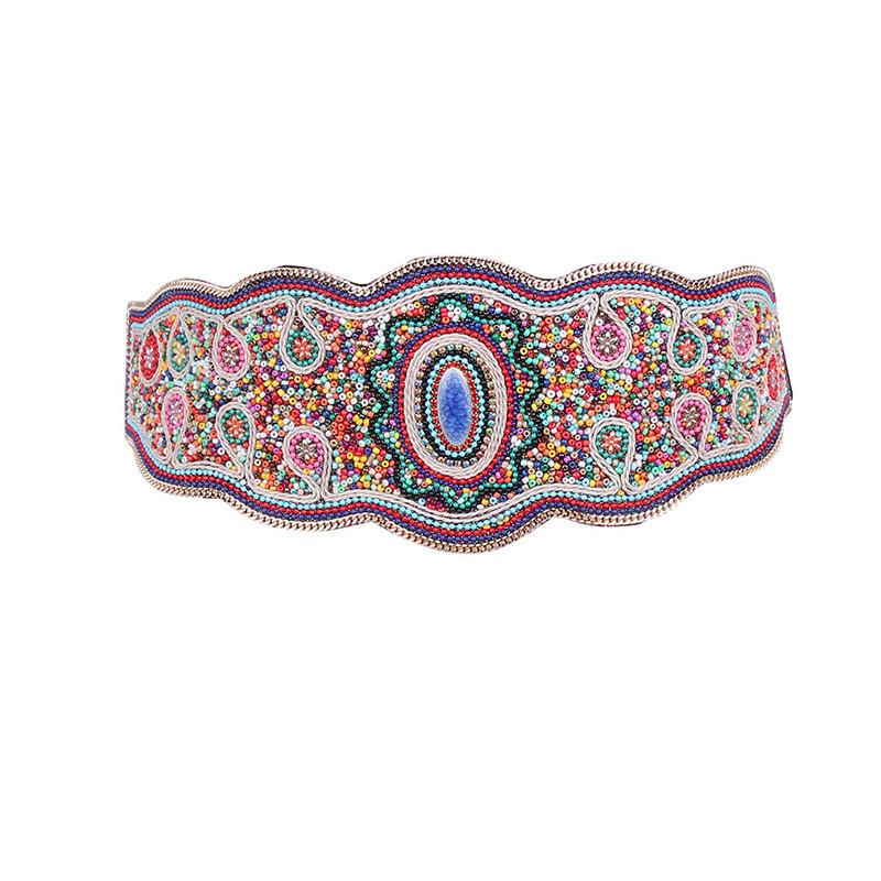 Beaded Waist Bohemian Sash With Handcrafted Shell Embellishments For Women Elegant Fashion