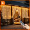 Valentine's Day USB Curtain LED String Lights - Remote Control Fairy Garland for Cozy Bedroom Home Ambiance