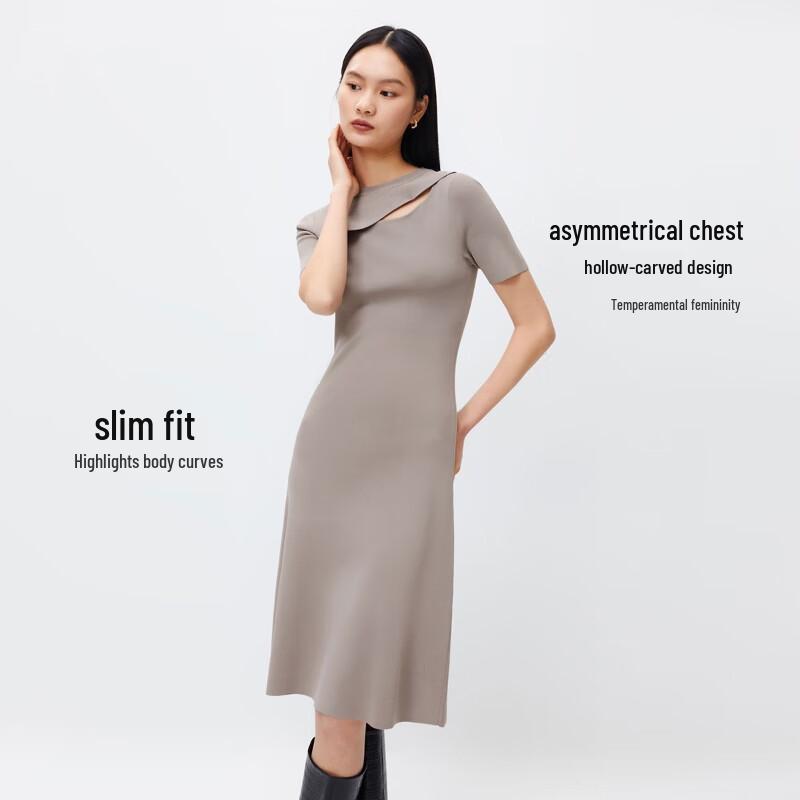 VEROMODA Women's Slim-Fit Cutout Knit A-line Dress