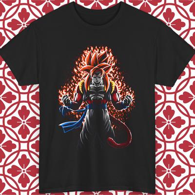 Gogeta Super Saiyan 4 T-Shirt SSJ4 Dragon Ball Anime Manga Goku Vegeta S-5XL