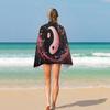 Yin Yang Plum Blossom Oversize Beach Towel Absorbent Quick Dry Blanket Sand Free Accessory for Pool Travel Yoga Picnic Sport