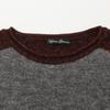 HYSTERIC GLAMOUR Red 01173NS04 SKULL Cable Braid Pullover Tops FREE Bordeaux grayUsed