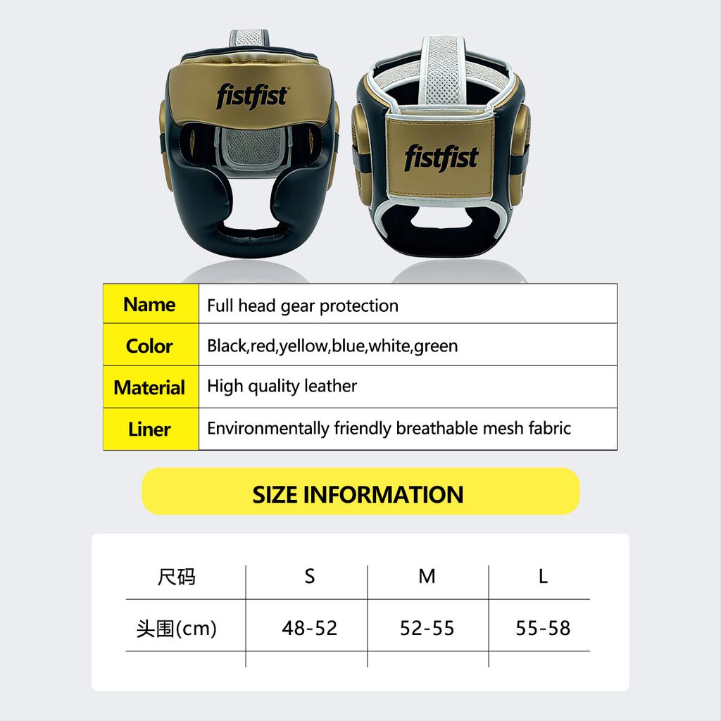 OEM ODM Thickened Portable Fully Enclosed Boxing Helmet Professional Muay Thai Monkey Face Safety Sanda Training Headgear