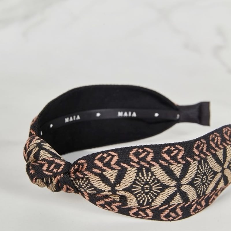 MAIA Sun Jacquard Hairband - Brown