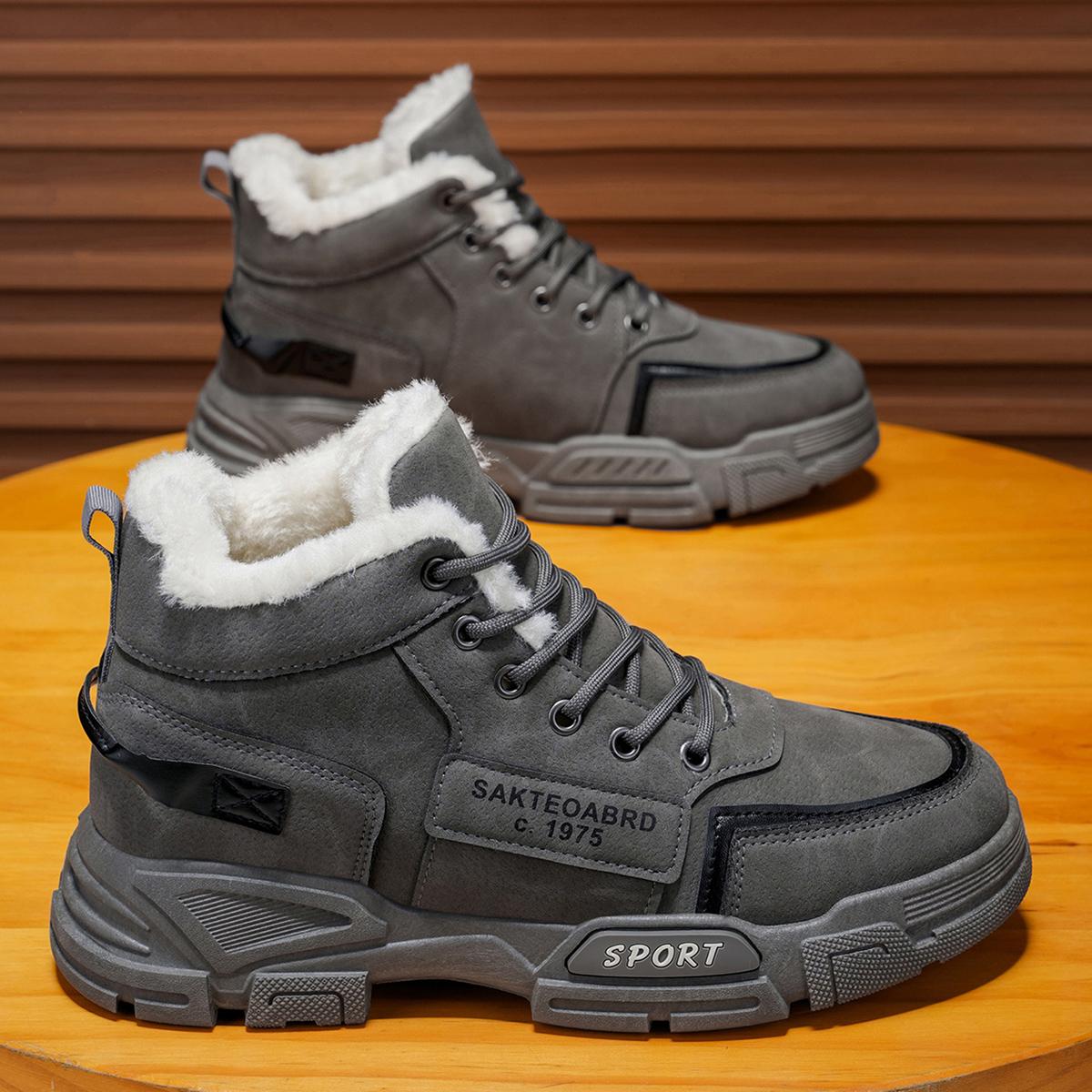 

новый стиль мужские повседневные модные теплые сноубутсы, устойчивые к низким температурам, осенне-зимний стиль 39