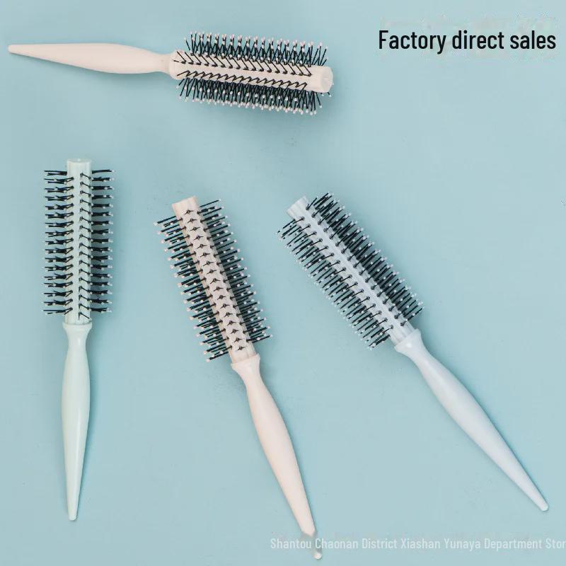 Plastic Cylindrical Roller Comb for Hair Styling and Straightening