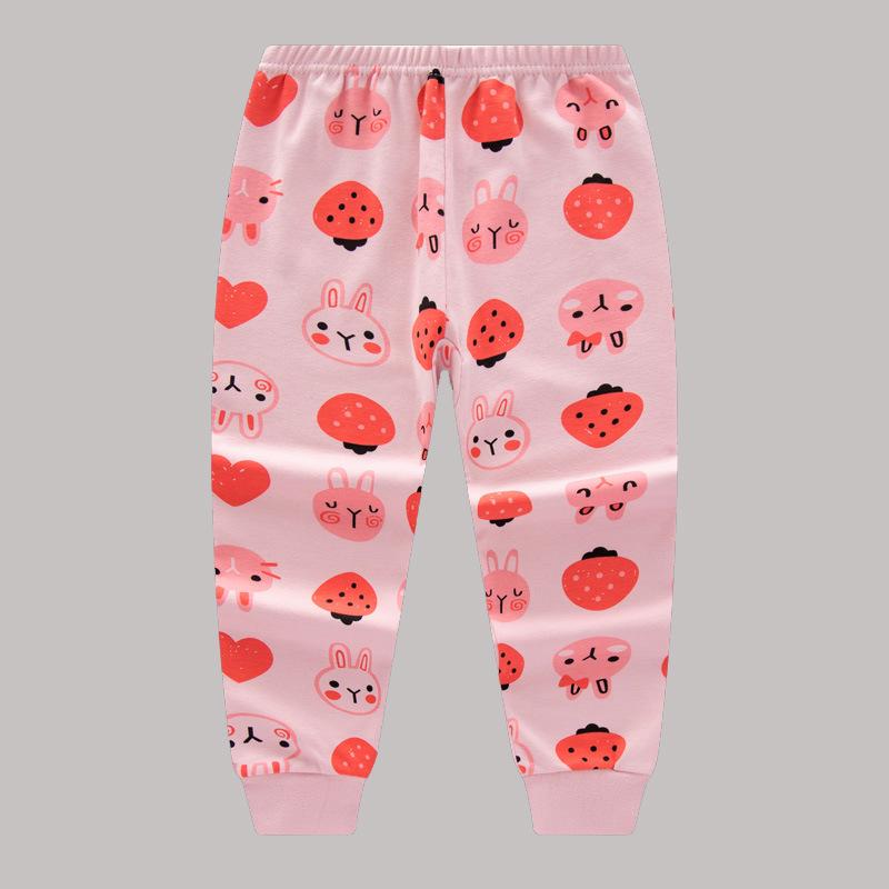 Kids' Cotton Autumn Pajamas: Solid Color Pants for Boys and Girls, Baby & Toddler Base Layer