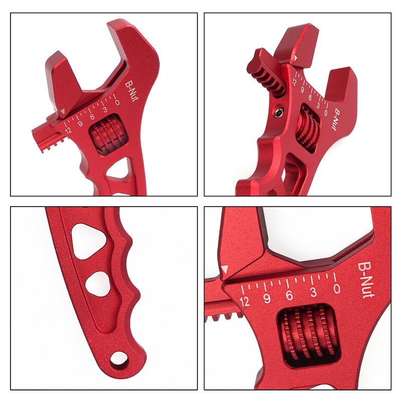 AN3-AN12 Adjustable AN Wrench Tool Aluminum Wrench Spanner Hose Fitting Tool AN 3 4 6 8 10 12  Hose End Fitting OFI085