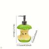 Apple Core Shaped Ceramic Soap Dispenser, Ins Style Lotion Bottle for Shampoo Shower Gel, Home Decor Gift