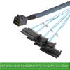 Mini-SAS To SAS-Cable,SFF-8643 To SAS SFF-8643 To SFF-8482 Connector 4X SAS 29Pin SFF-8482 with SATA Power Adapter Cable
