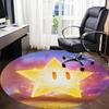 1pc Golden Star Chair Carpet for Office, Soft Flannel Throw Mat, Perfect for Office,Holiday Party Decoration Choice yy251113061