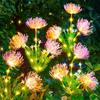 30W LED Solar Flower Lights Glowing Flowers Lamp Stems Outdoor Solar Garden Lights Waterproof for Outside Yard Patio Home Decoration
