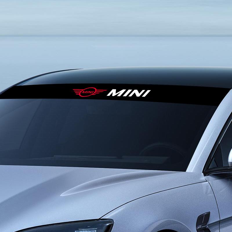 Car Front Windshield Stickers Front and Rear Decorative Emblem For Mini Cooper One S Clubman R50 R53 R56 R60 F55 F56 R57 R58 R59