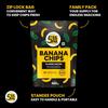 5:15PM Kerala Bananenchips 400g X Packung 2er-Packung | Knusprige gelbe Waffeln Snacks Klassischer gesalzener Geschmack