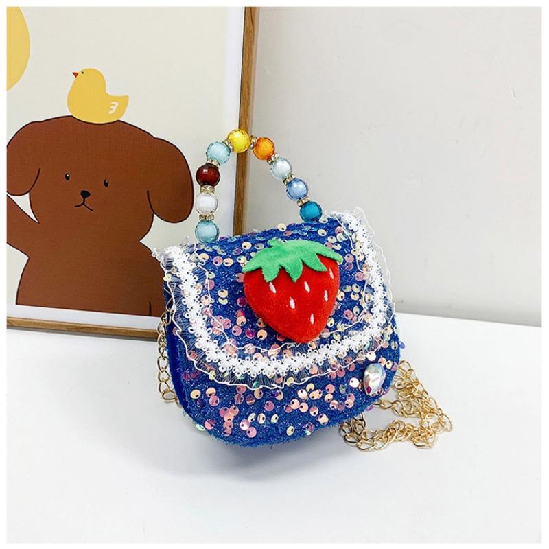 Children's Bag Fashion Trend Messenger Bag Girl Pearl Handbag Mini Cute Shoulder Messenger Bag