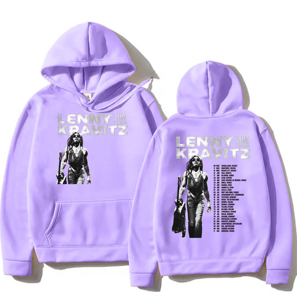 Lenny Kravitz Live 2026 Grafik Streetwear Herren High Street Sweatshirt Mode Damen Langarmtops Punk Musik Kleidung Pullover