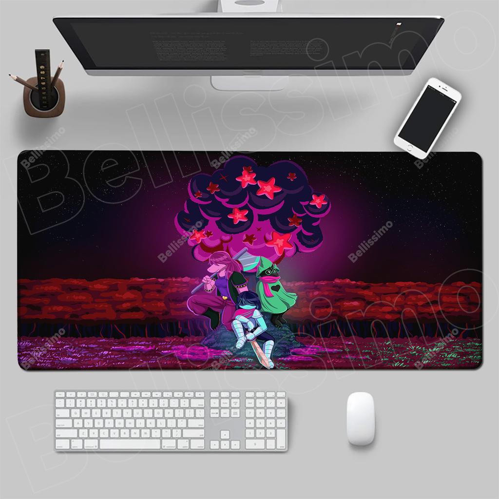 Tappetino Mouse Tastiera Gomma Deltarune tappetino 1200X600 mm Decora scrivania Tappetino Scrivania PC Gamer Office Tappeto Casa Tavolo pad