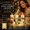 4pcs Santa Claus LED Candle Light Set Battery Powered Electronic Candle Set  Home Decor
