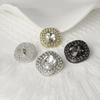 Metal Rhinestone Buttons Large Shiny Glass Crystal Matte Cute Buttons for Kids Clothing DIY Garment Sewing Decoration