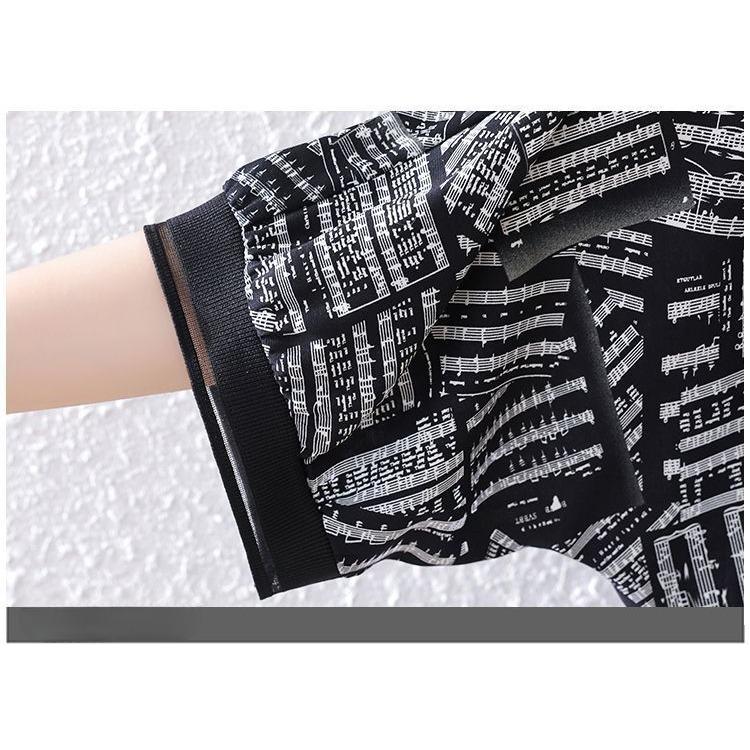 Fashionable Plus Size Chiffon Top Summer Floral Print Loose Fit Elegant T Shirt for Women Hide Tummy
