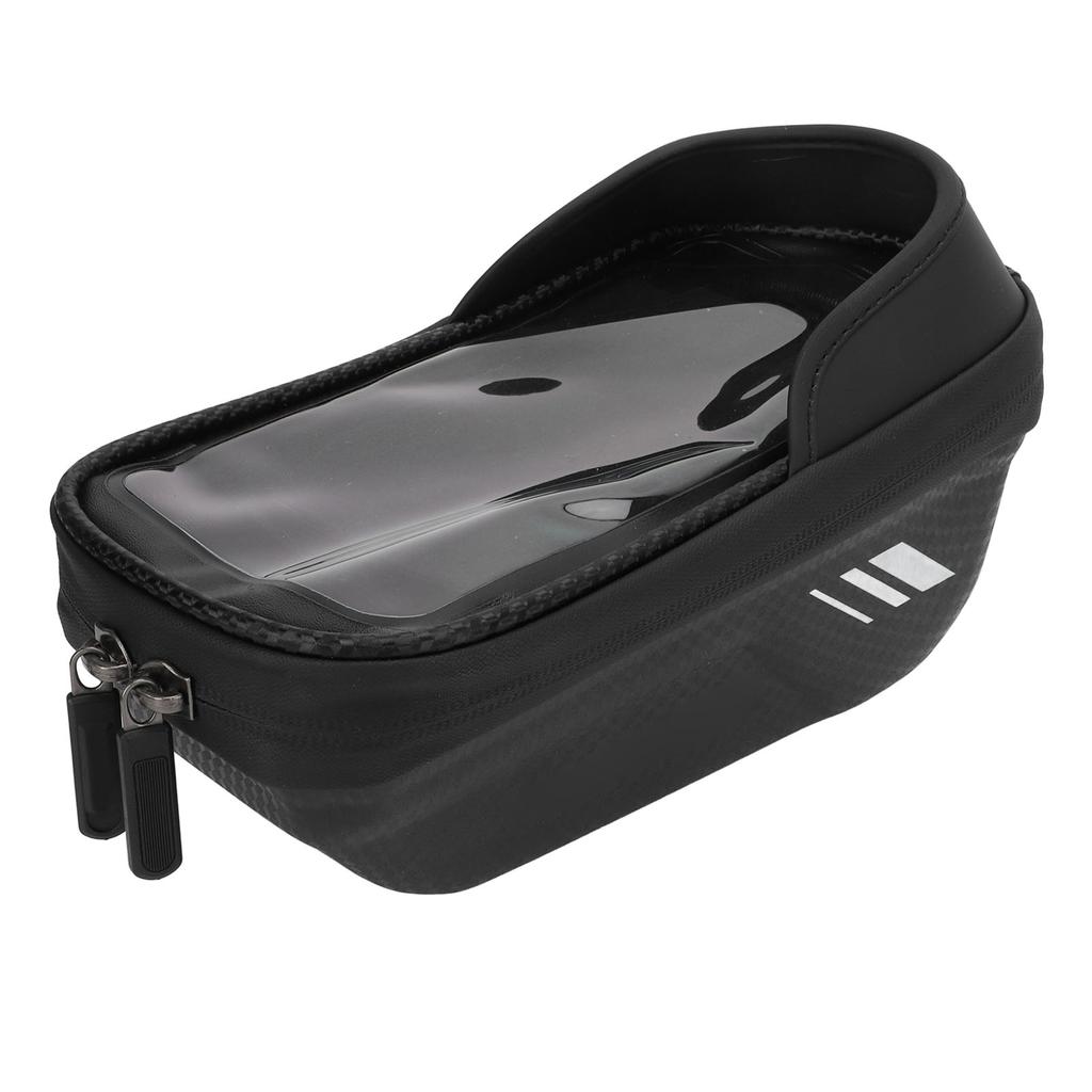 Fahrradhandytasche EVA TPU Langlebig Sonnenblende Wasserdichter Reißverschluss Sensibler Touchscreen Fahrradhandyhalter