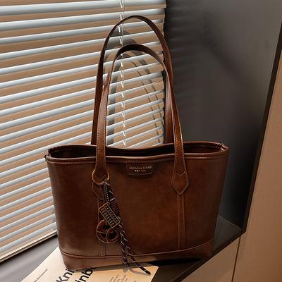 Textured Commuter Large-capacity Bag 2025 New Women's Bag Casual Foreign Style Niche Shoulder Bag Popular Tote Bag