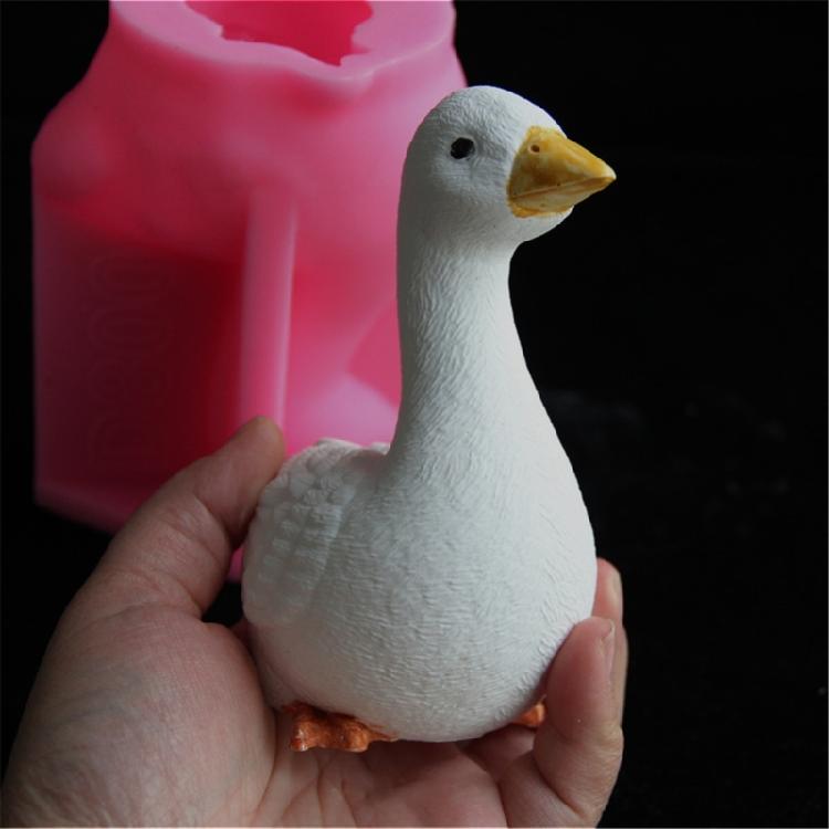 3D Gooses Animal Silicone Candle Molds for Handmade Candle Soap Making Cement Gypsum Silicone Molds for Craft Project