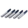 5Pcs 6mm Shank Tungsten Carbide 4 Flute End Mill CNC Milling Cutter HRC45 TIALN