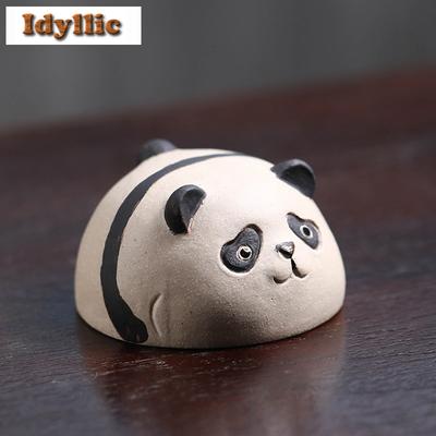 Yixing Zisha Panda Teacup Boutique Tea Bowl Tea Pair Tea-tasting Smelling Cup Chazhan Master Cups Chinese Tea Cafes Craft Gift