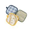 Pastoral Style Cotton Heat-Resistant Oven Mitts - Anti-Scald Kitchen Baking Gloves