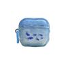Blue Golden Fish Pattern Lightweight Protective IMD Earphone Case with Ring For Airpods 1, 2, 3, 4, Pro, Pro2, Pro3, -fall