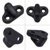 Nylon Kayak Lashing J Shape Hooks Replacement Black With Flat Head Screws