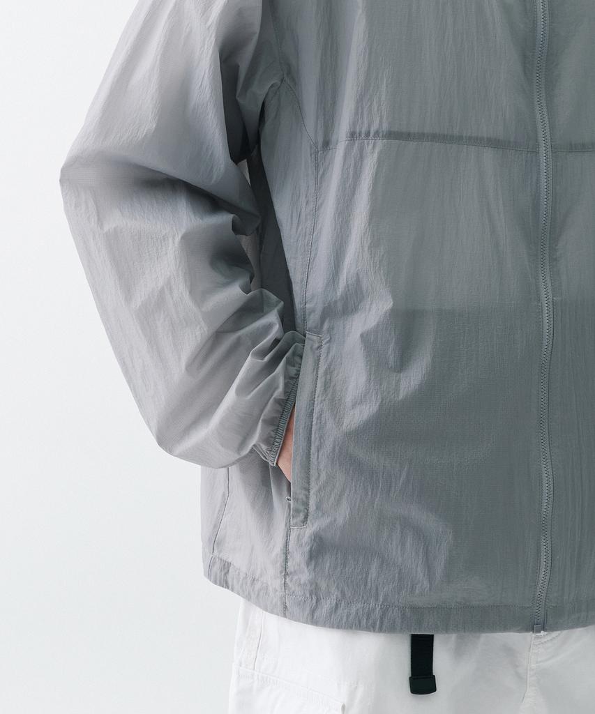 Musinsa Standard [Uv Protection] City Leisure Lightweight Packable Windbreaker Jacket [Light Grey]